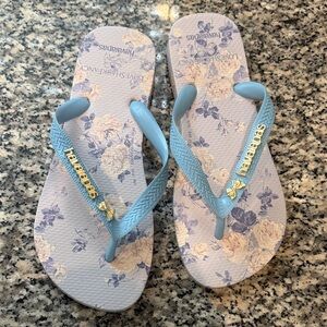 Havaianas LOVESHACFANCY Light Blue Floral Sandals
